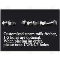 ITOP Steam Nozzle for Steam Milk Frother Coffee Milk Foamer Milk Frother Steam Nozzle 1-5 Hole Optional Nozzle Port Size M8*0.75 1