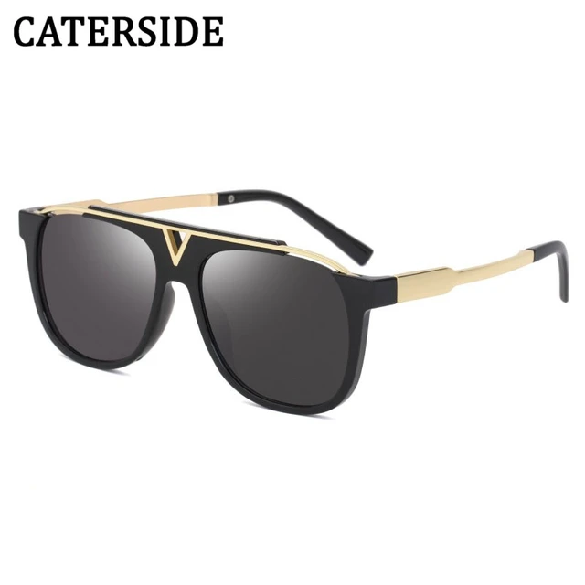 New Men Fashion Square Sunglasses Women Driving Retro Outdoor Flat Top Sun  Glasses Brand Design Driving Steampunk Style UV400 - AliExpress