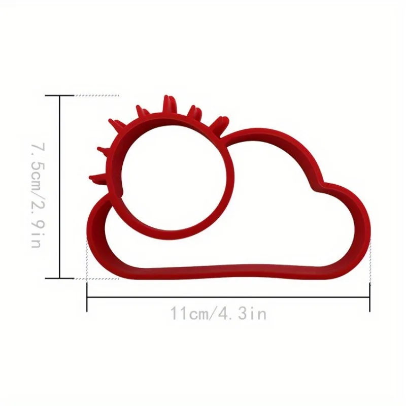 1pc Omelet Ring Mold, Sun and Cloud Shaped Egg Mold, Cute Kitchen Accessories, Egg Rings for Frying Eggs, for Home Kitchen