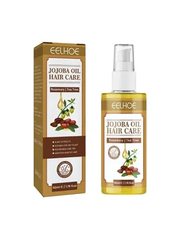 Jojoba Oil Hair Serum Smoothing Soften Repair Frizz Damaged Hair Anti-Dandruff Scalp Treatment Product Hair Care Маска Для Волос - Thumbnail 8