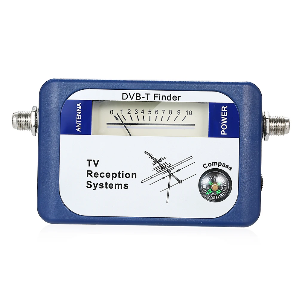 Medidor de fuerza de señal de antena de TV terrestre aérea Digital DVB-T  Finder, blanco - AliExpress