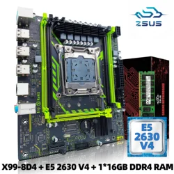 Enhanced High - Performance Motherboard Kit with Xeon CPU, 16GB DDR4 RAM, and NVMe M.2 Support - Motherboards