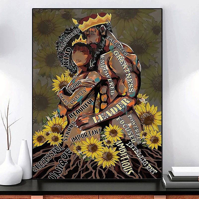 Black King Poster African American Prints Black Man Canvas Painting Wall  Art Pictures for Living Room Home Decor Best Gift AliExpress