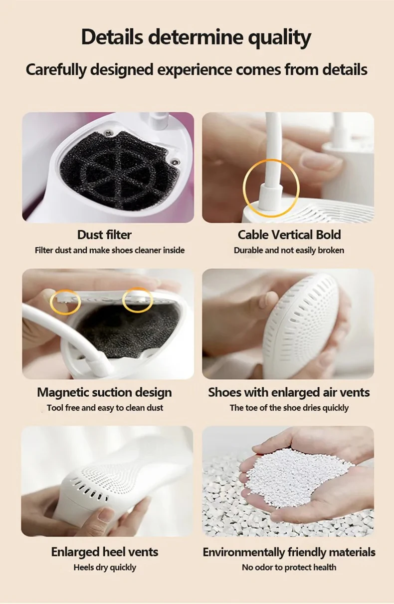 Modern Quick Clean Deodorizing Shoe Dryer