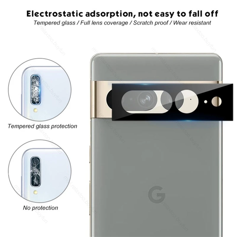 Triple Pack Back Camera Protective Glass Lens for Google Pixel - 3D Enhanced Protection Film