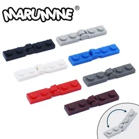 Marumine Build Block Changeover Catch 1x2 Hinge Plate 20PCS 44302 44301 Compatible MOC Technology Bricks DIY Parts Accessories 1