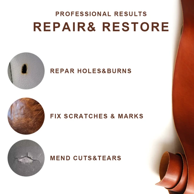 Leather Repair Cream, Auto Car Seat Sofa Coats Holes Scratch Cracks Rips Liquid  Leather Repair Tool Restoration, Leather Vinyl Repair Kit, Repair Leather  Cream Color Cream Leather Refurbishment