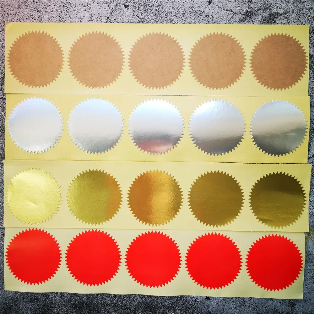 Embosser Stickers 200pcs 45mm Customize for Card Certificate