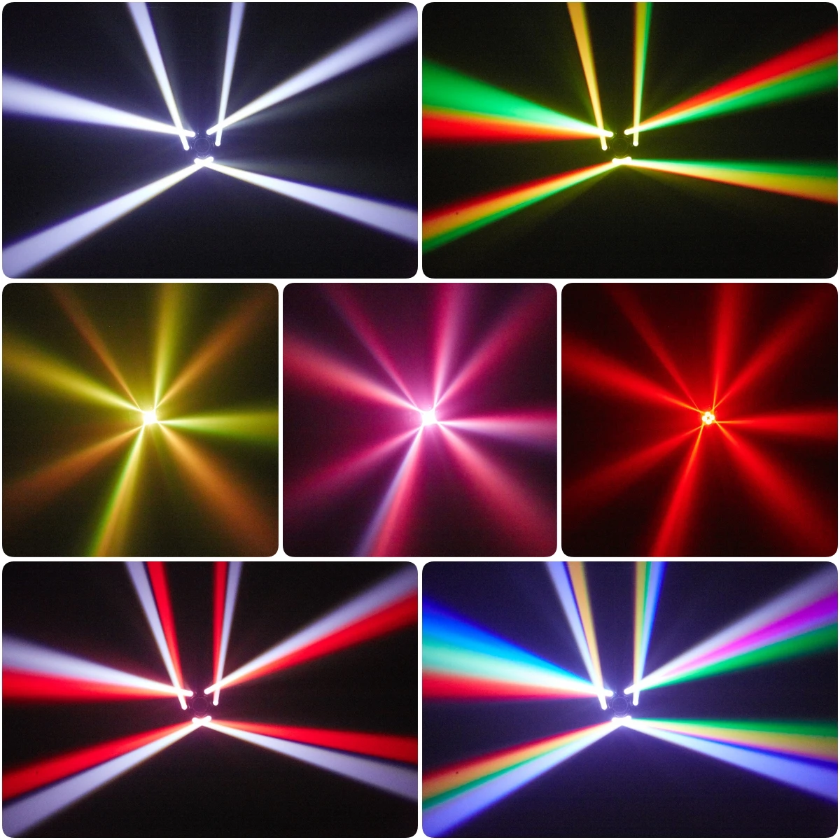 6 Arms Laser Stage Party Light 150 W RGBW LED Moving Head Lights DMX 512 Voice