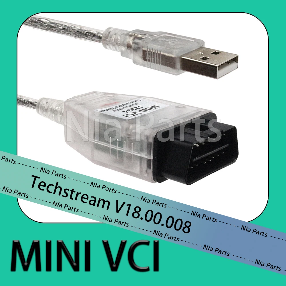 Mini Vci Techstream V18.00.008 Per Toyota Diagnostic Pour Voiture Apparecchiature Diagnostiche Cavo Mini-Vci Scanner Obd2 Strumento Per Auto Vcds