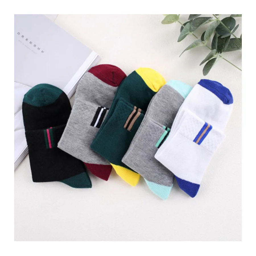 8 pairs/lot Men Sport Cotton Socks Sweat-absorbent Breathable Sport Socks Colorful Men Athletics Socks Mesh Sports Socks