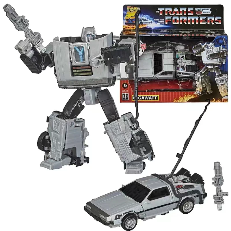 

Hasbro Transformers Genuine Original Back to the future co-branded Gigawatt Figure Film animation around Models Robot Model Toys