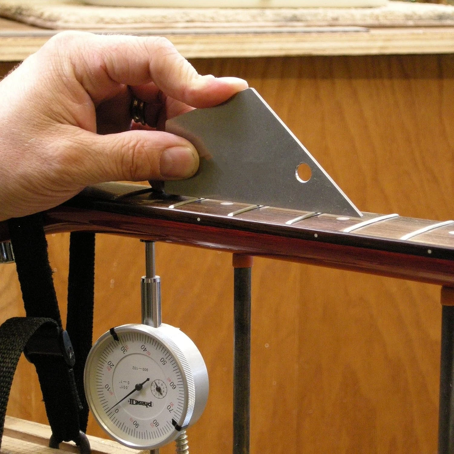Miwayer Gitarrensaiten-Action-Messgerät, praktisches Gitarrenbauer-Werkzeug, Nivellierungslineal, Lineal zur Saitenhöhe, Gitarrenbauer-Werkzeuge – Detail 1