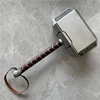 1:1 Thunder Hammer Weapons 44cm Hammer Cosplay Model Role Playing Belt Decor Stage Props Carnival Toy Gift Rubber 1