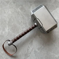 1:1 Thunder Hammer Weapons 44cm Hammer Cosplay Model Role Playing Belt Decor Stage Props Carnival Toy Gift Rubber 1