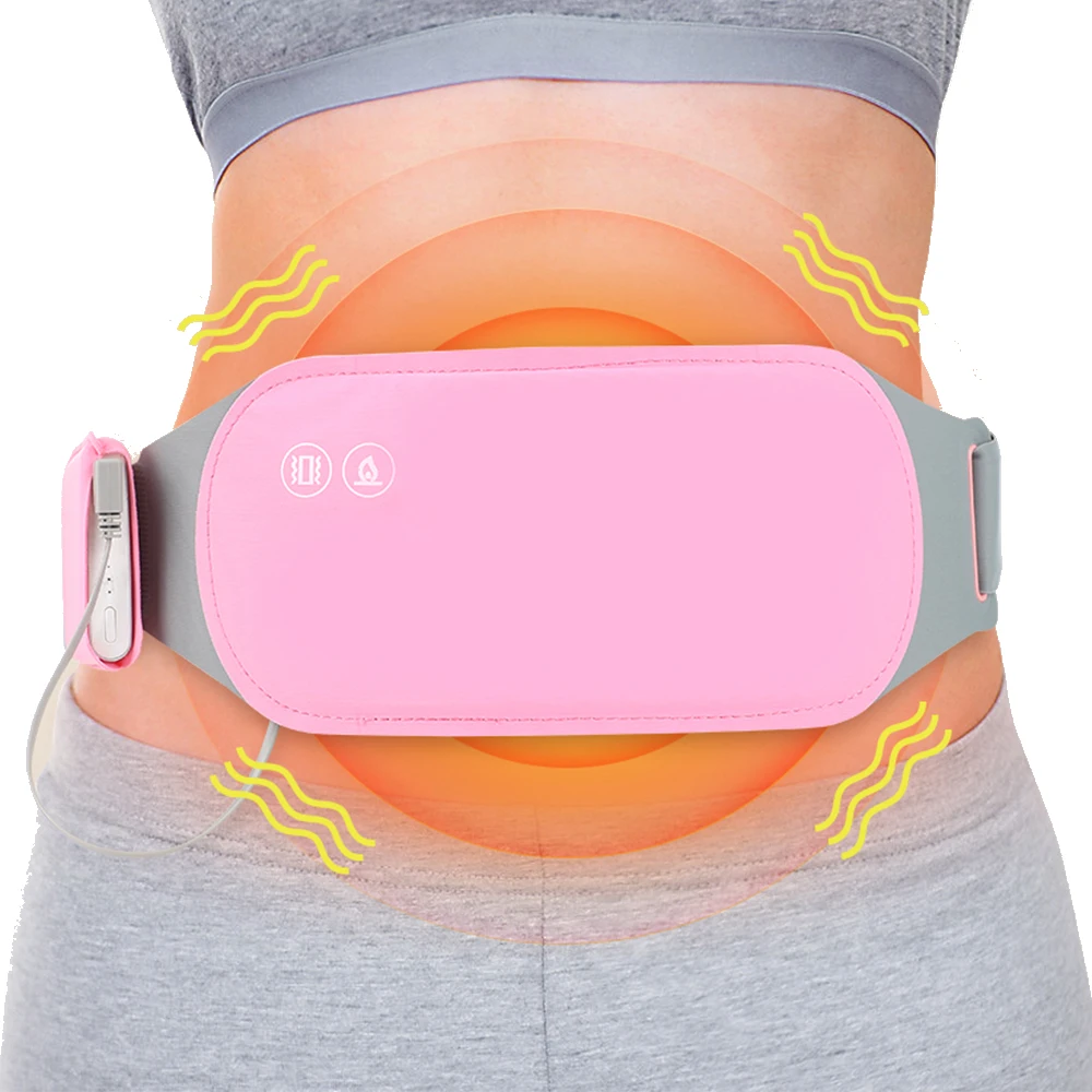 Abdominal Heating Pad For Period Pain Relief With Massage Function_voghion.com