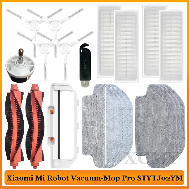 Fit For Xiaomi S10 S12 T12 B106L Mi Robot Vacuum-Mop Pro / Mop p / Mop 2S  STYJ02YM Viomi V2 SE Parts Main Side Brush Filter Mop