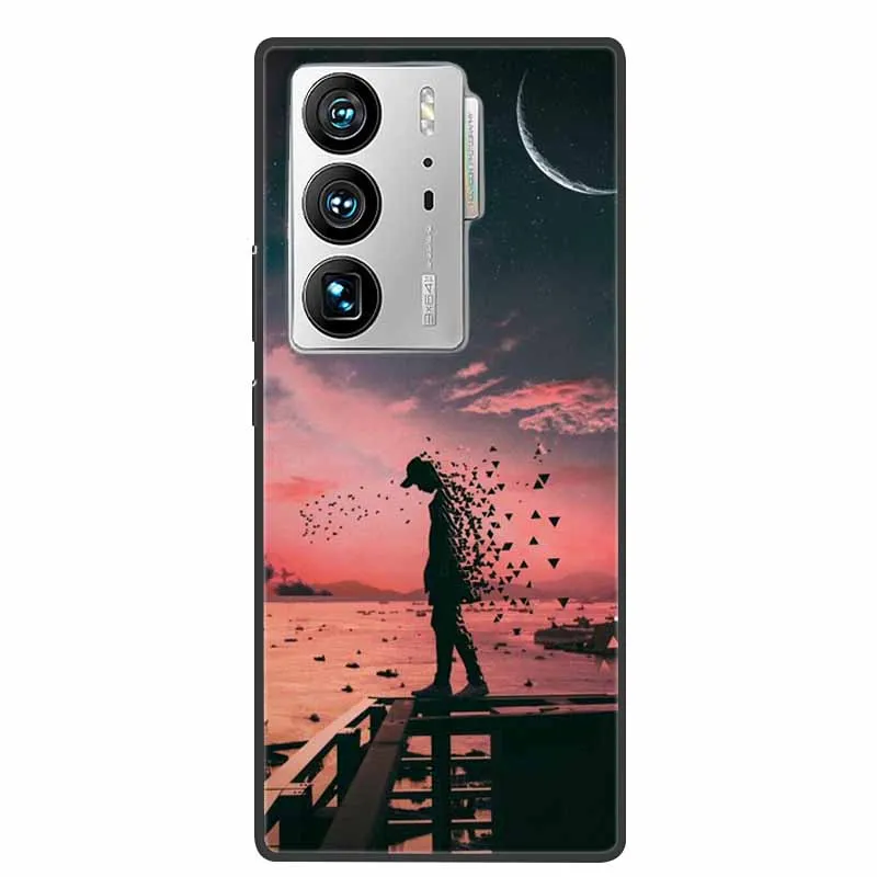 Animal Painted Silicone Soft Phone Case - Shockproof TPU Shell with Wolf Design