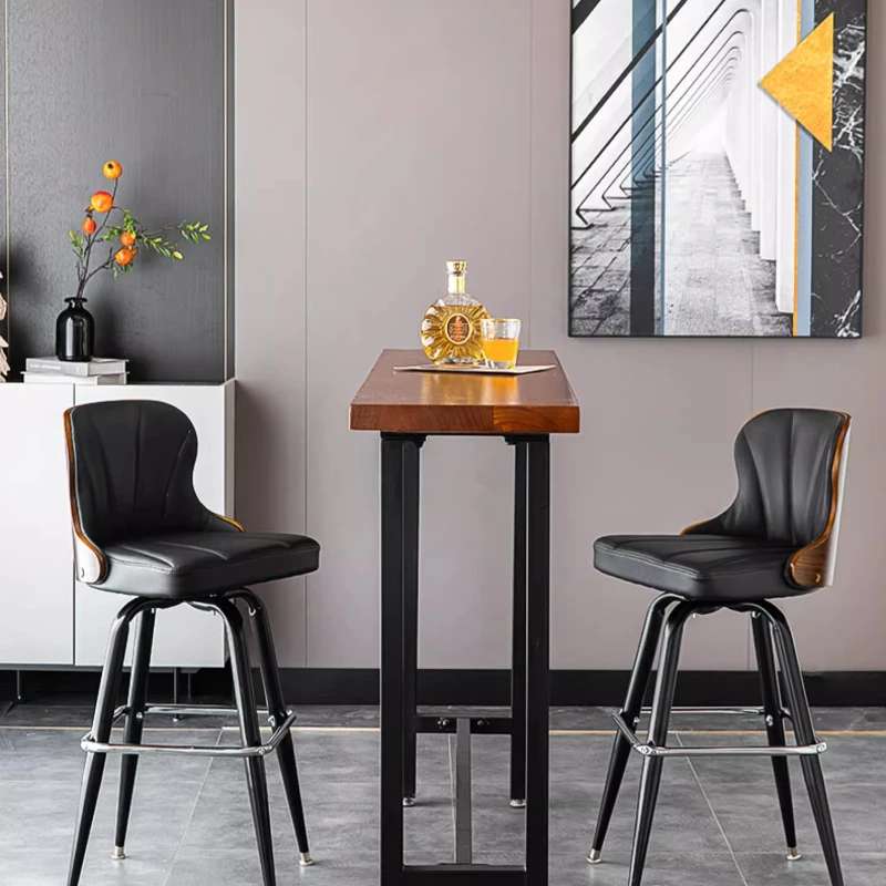 Design Minimalist Bar Stools Aesthetic Modern Comfortable Ergonomic Relaxing High Chairs Nordic Unique Sillas De Bar Furniture