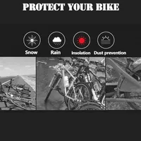 Housse de vélo multifonctionnelle imperméable, protection solaire extérieure, protection contre la pluie pour vélo électrique 6