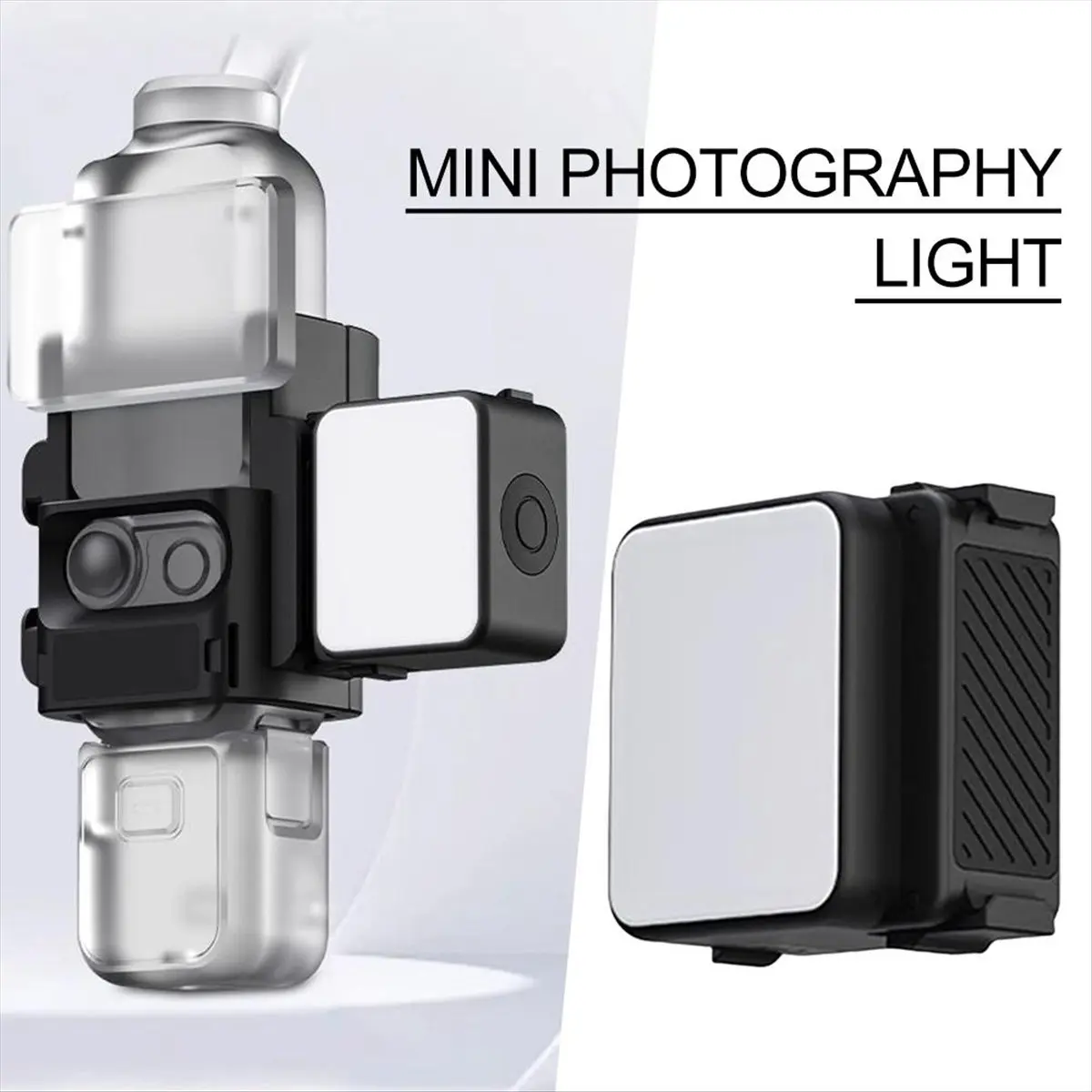 DJI 오즈모 액션 4/3 카메라 케이지 및 포켓 3 4용 M05K 미니 LED 비디오 조명, IPX5 방수, 5600K 색온도 도구