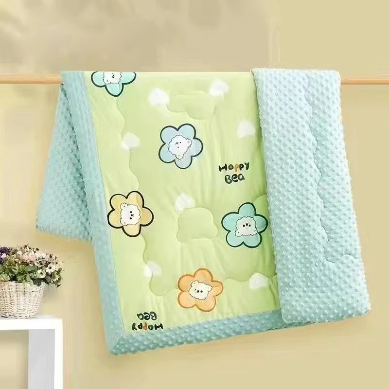 Baby Bean Velvet Four Seasons Skin Soft Comfort Spring and Autumn Summer Winter Male and Female Treasure the Same Cartoon
