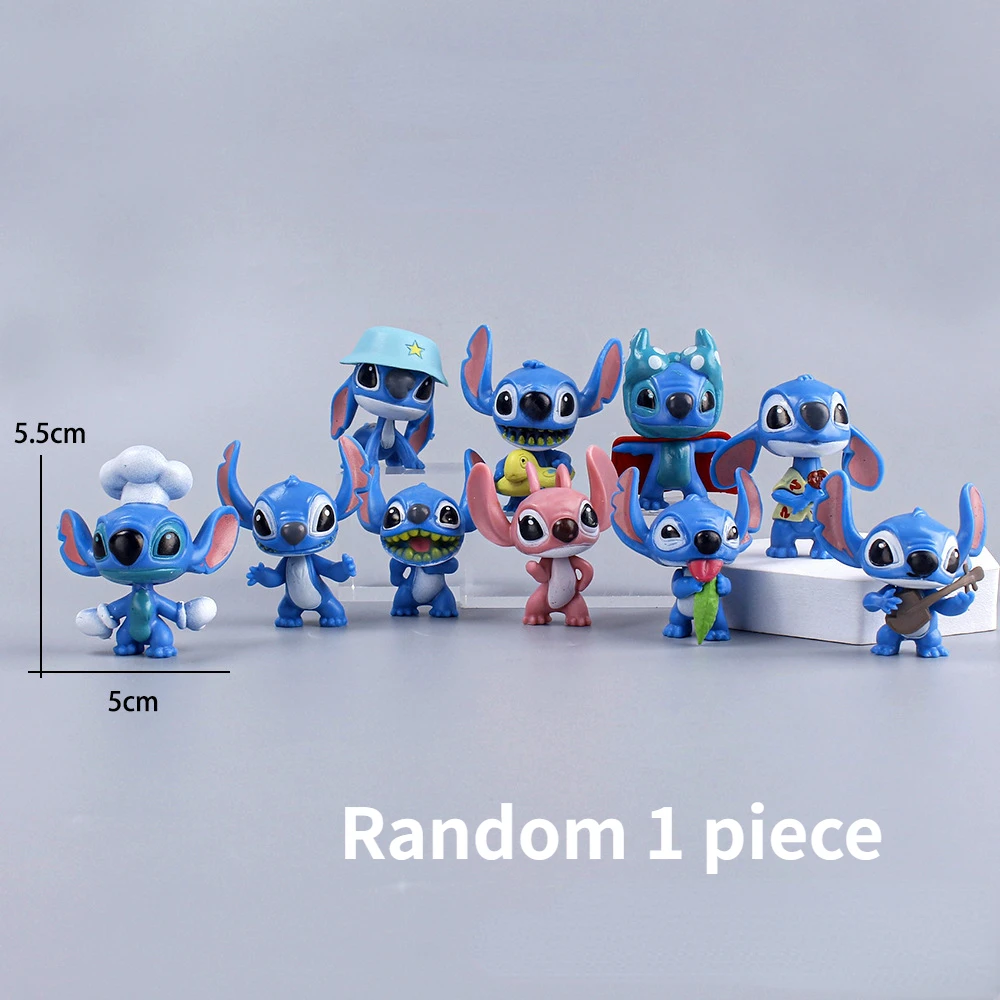 

12pcs/Lot Disney Stitch Figure Toy Set Anime Mini Stitch Action Figurines Dolls Home Party Supply Birthday Decoration Toys Gift