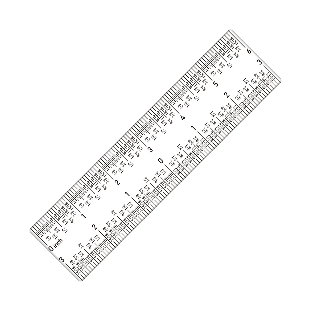 Crafting Rulers 2 Sizes Zero-Centering 6" Or 12" Clear Acrylic Rulers For Cardmaking Crafting Tools Handtools
