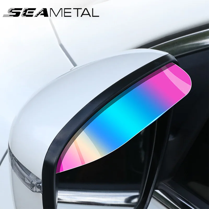 Car Rearview Mirror Rain Eyebrow Visor Sticker Cover 2pcs For Rainy Driving rearview mirror protector rearview mirror cover rearview mirror
