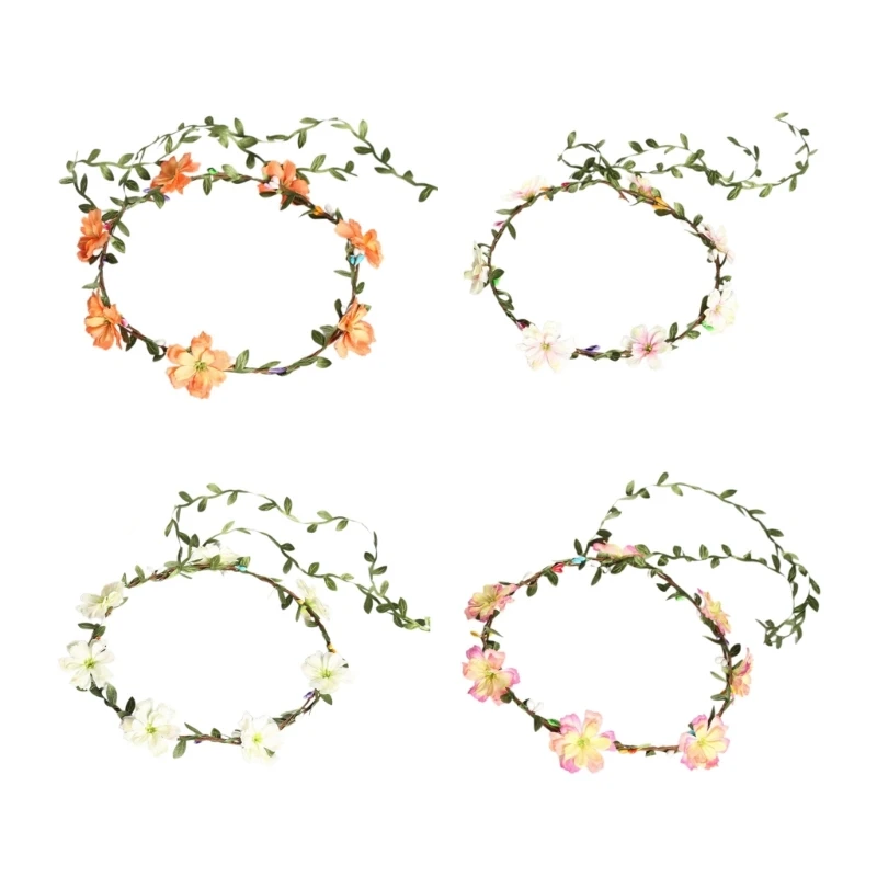 

Bride Flower For Wedding Flower Headbands Bride Floral Headbands Women Floral Garlands Hair Wreath