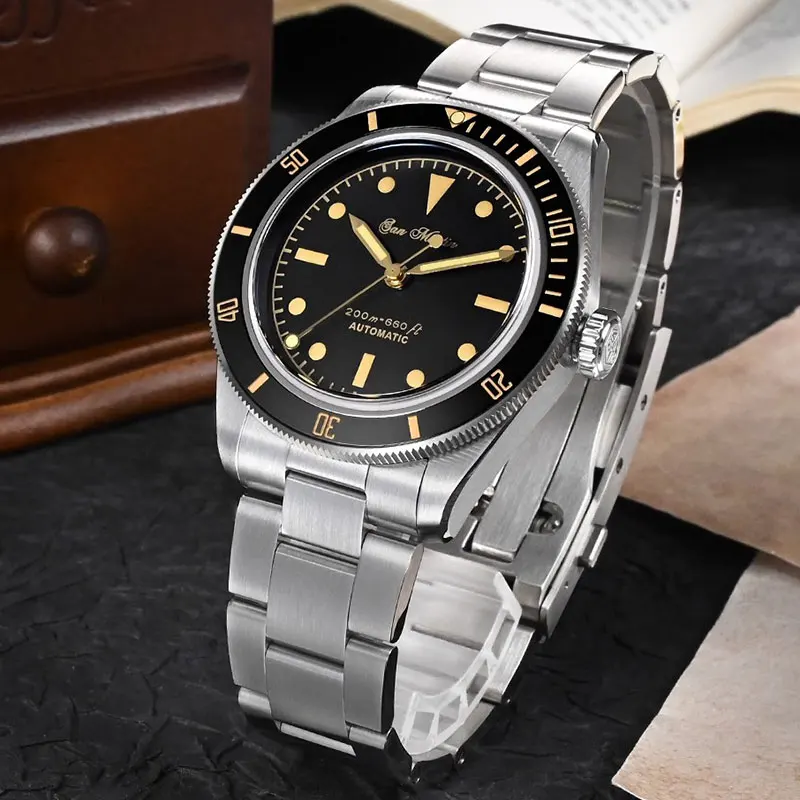 

Saint Martin's New Men's Automatic Watch 38MM Luxury Sapphire Glass 20Bar Waterproof Stainless Steel NH35 Mechanical Diver Watch