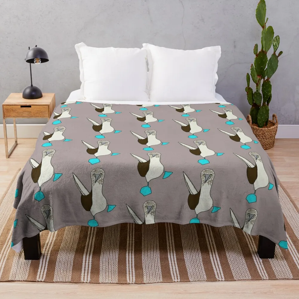 

Blue-Footed Booby Throw Blanket Comforter blankets and throws Blankets