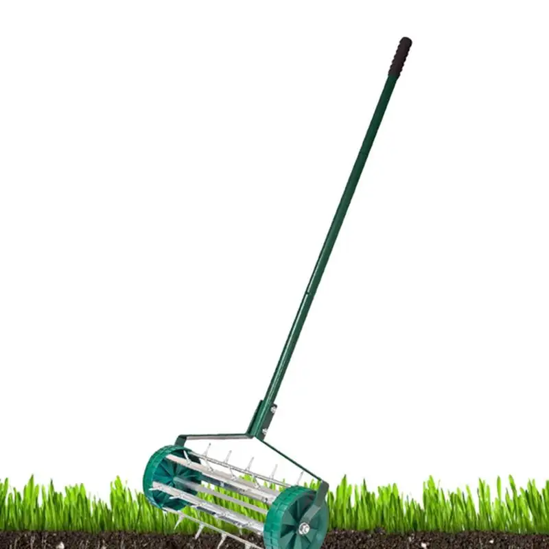 

Ручной аэратор для газона, многофункциональный инструмент для аэрации почвы, роликовый инструмент, аэратор для травы для патио, двора, Садовые принадлежности