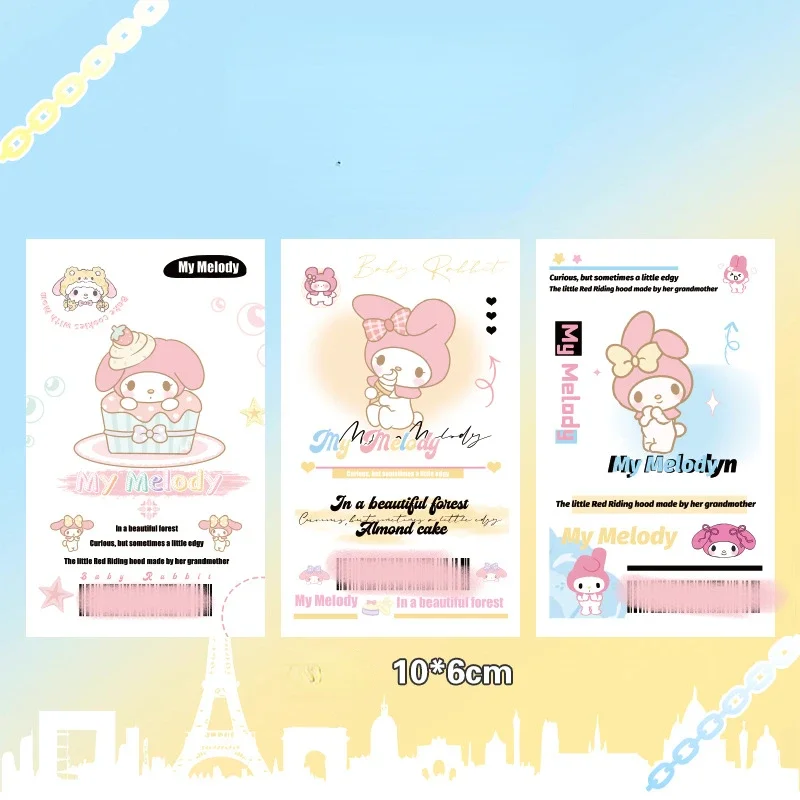 30 Pcs/Set Anime Stationery Stickers Kawaii Sanrio Sealing Stickers Hello  Kitty Kuromi My Melody Stationerys Label Sticker Gift - AliExpress