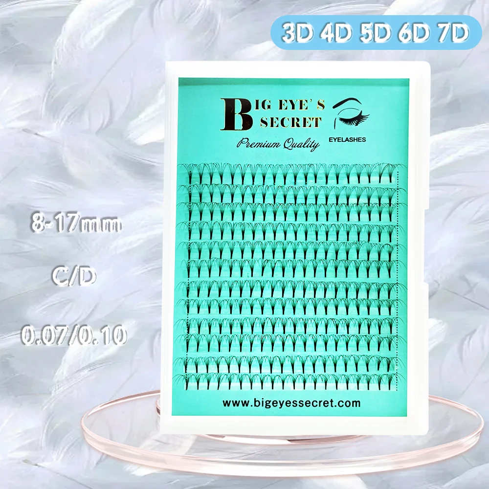 

Big Eye's Secret Lashes Extension Short Stem Premade Volume Fans EyeLashes Makeup Eyelash Extension Russian Volume Lashes