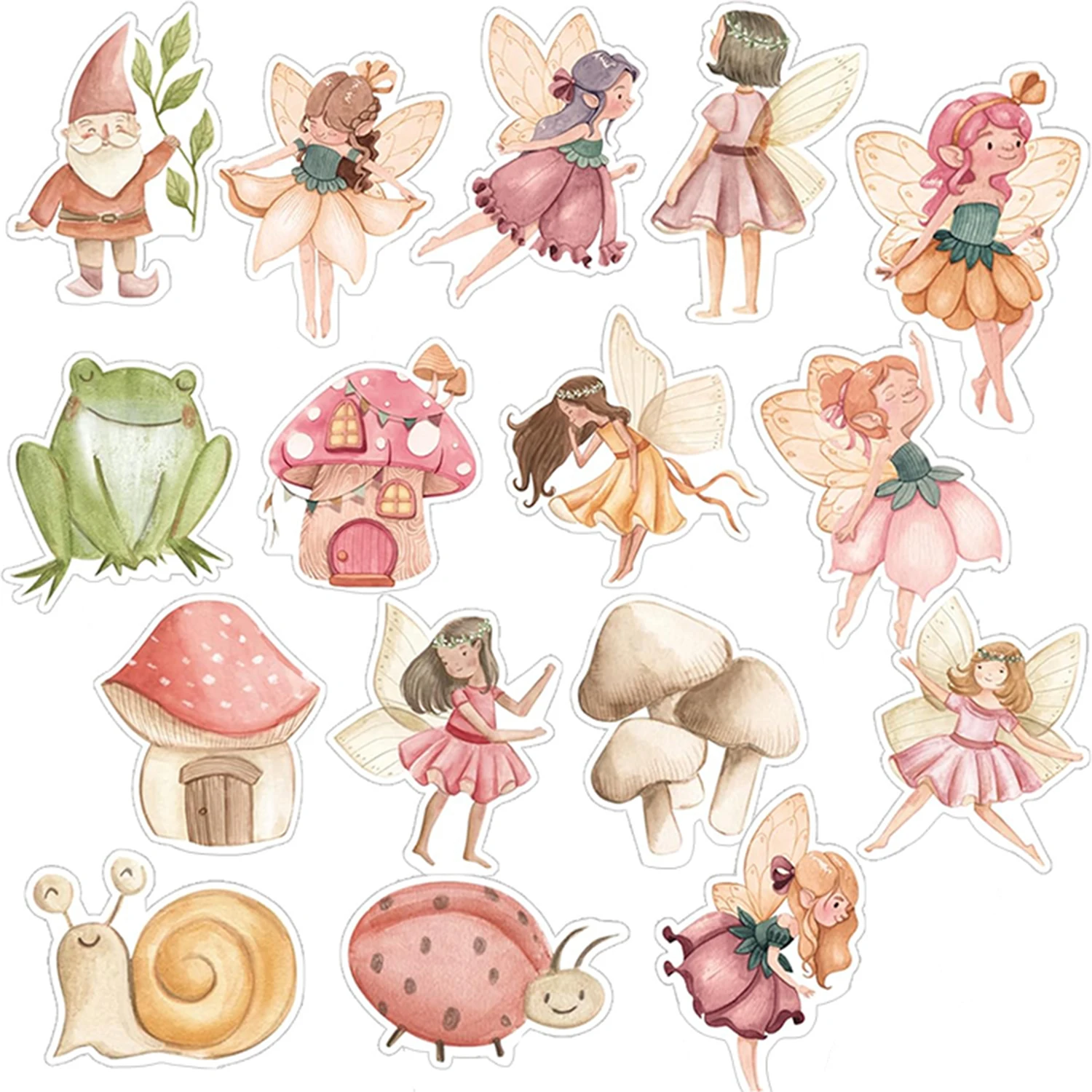 Feen-Cupcake-Topper für Geburtstagsfeiern, Feen-Partyzubehör, perfekt für die Babyparty „Woodland Garden Fairy First Birthday Party“.