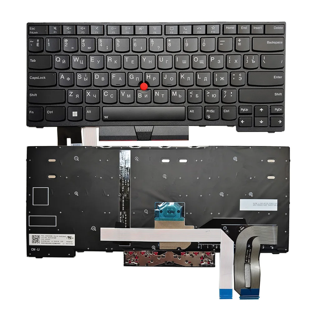 NEW For Lenovo IBM Thinkpad E480 E485 E490 L480 L490 Russian/US keyboard 01YP400 01YP440