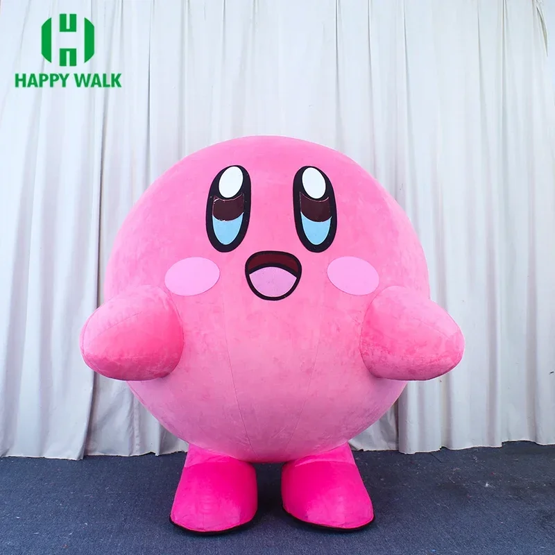 

Pink Ball Inflatable Grene Suit Mascot Fursuit Doll Suits For Adult Love Cosplay Clothing Pink Perform Party Suit
