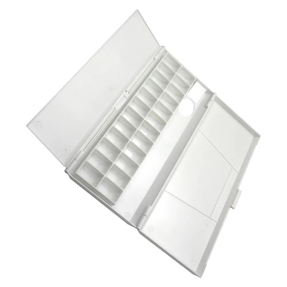 수채화 물감 상자 접이식 견고한 조개껍질 디자인 예술가 학생용 페인트 혼합 트..