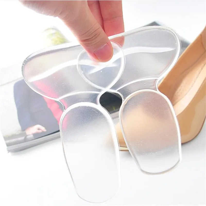 Silicone Heel Stickers Shoe Cushion Heel Protector for Shoes High Heels Inserts Pads Shoe Adjuster Women Half Insoles 2PCS