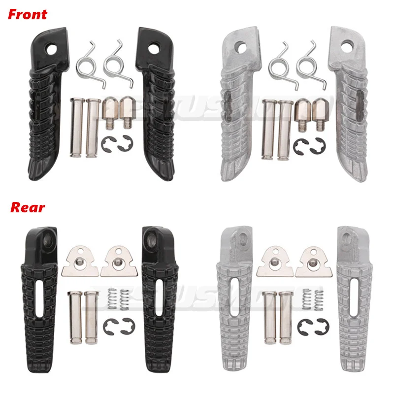 Motorcycle Front Rear Footrests Foot Pegs For Suzuki GSXR600 GSXR750 GSXR1000 GSX-S750 GSX-S1000 SV650 B-king 2005-2020