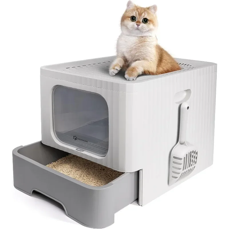 Large Covered Top-Entry Litter Box 1