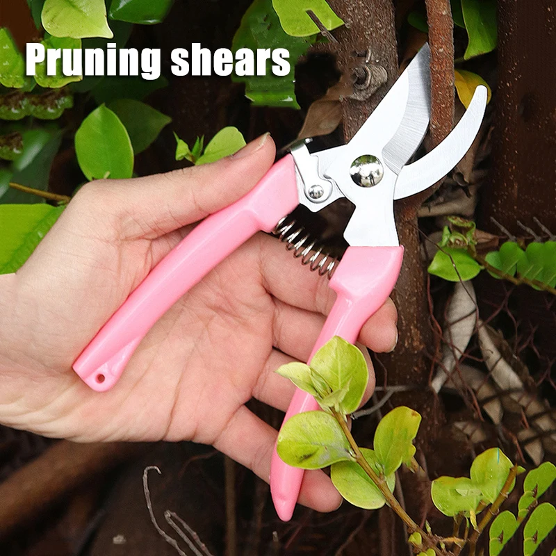 2pcs Garden Pruning Shears Color Stainless Steel Flower Pot Decorative Professional Scissors Fruit Flower Rough Branch Shears