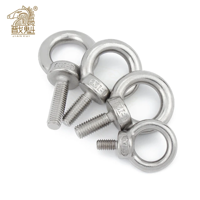 A2 304 Stainless Steel Lifting Eye Screw Bolts M3 M4 M5 M6 M8 Round Ring  Hook Bolt Screw Fasterners - AliExpress