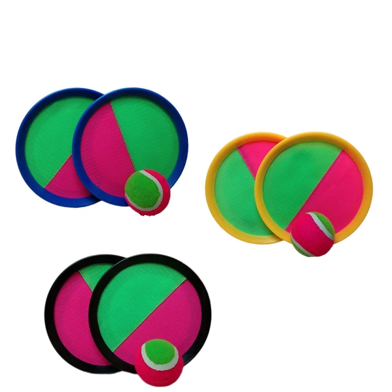 1 Set  Kids Sucker Sticky Ball Toy Catch Ball Game Set Throw And Catch Parent-Child Interactive Outdoor Sports Toys 1