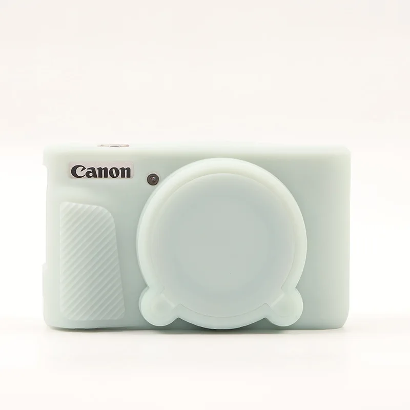 Soft Silicone Protective Camera Case with Removable Lens Cover