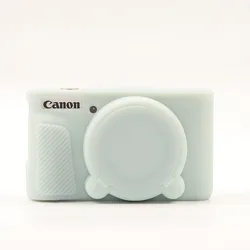 Soft Silicone Protective Camera Case with Removable Lens Cover (Jelly Green)