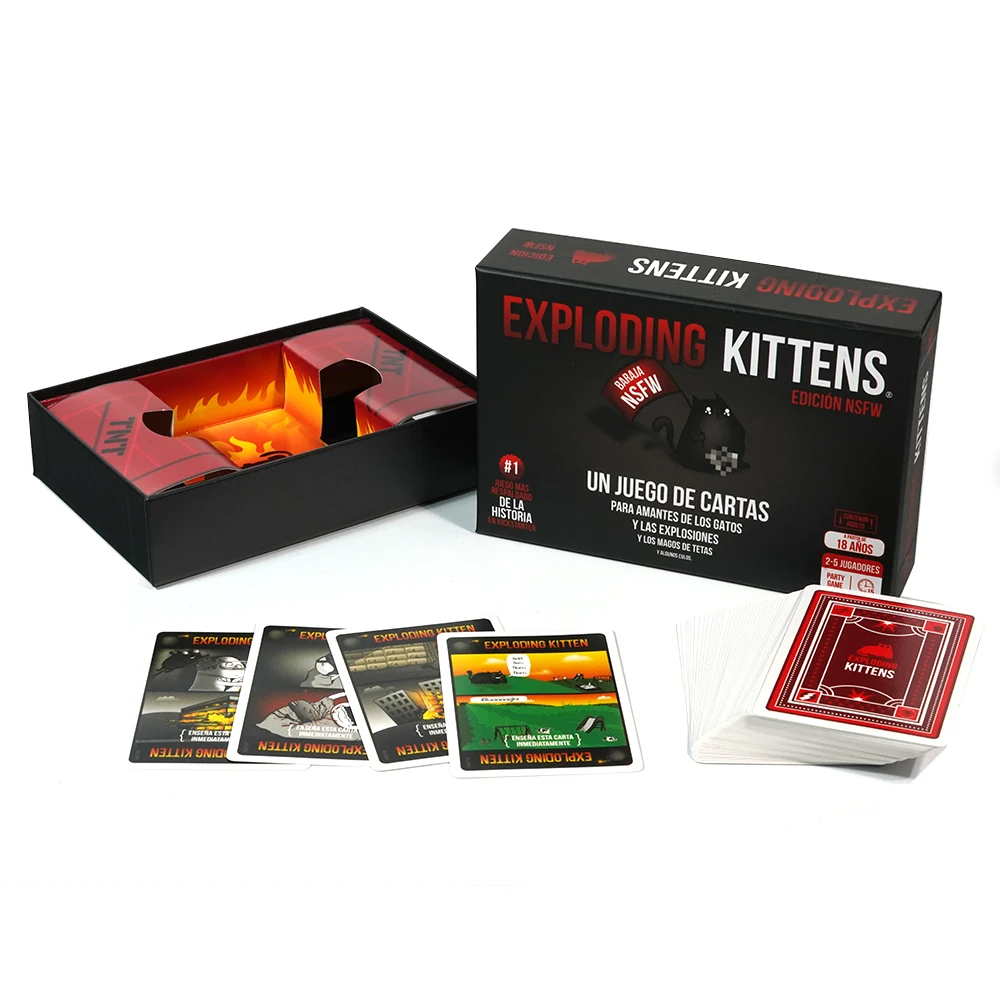 NSFW Juego de Cartas para Amantes De Los Gatos Y Las Explosiones De 2 a 5 Jugadores Español 4