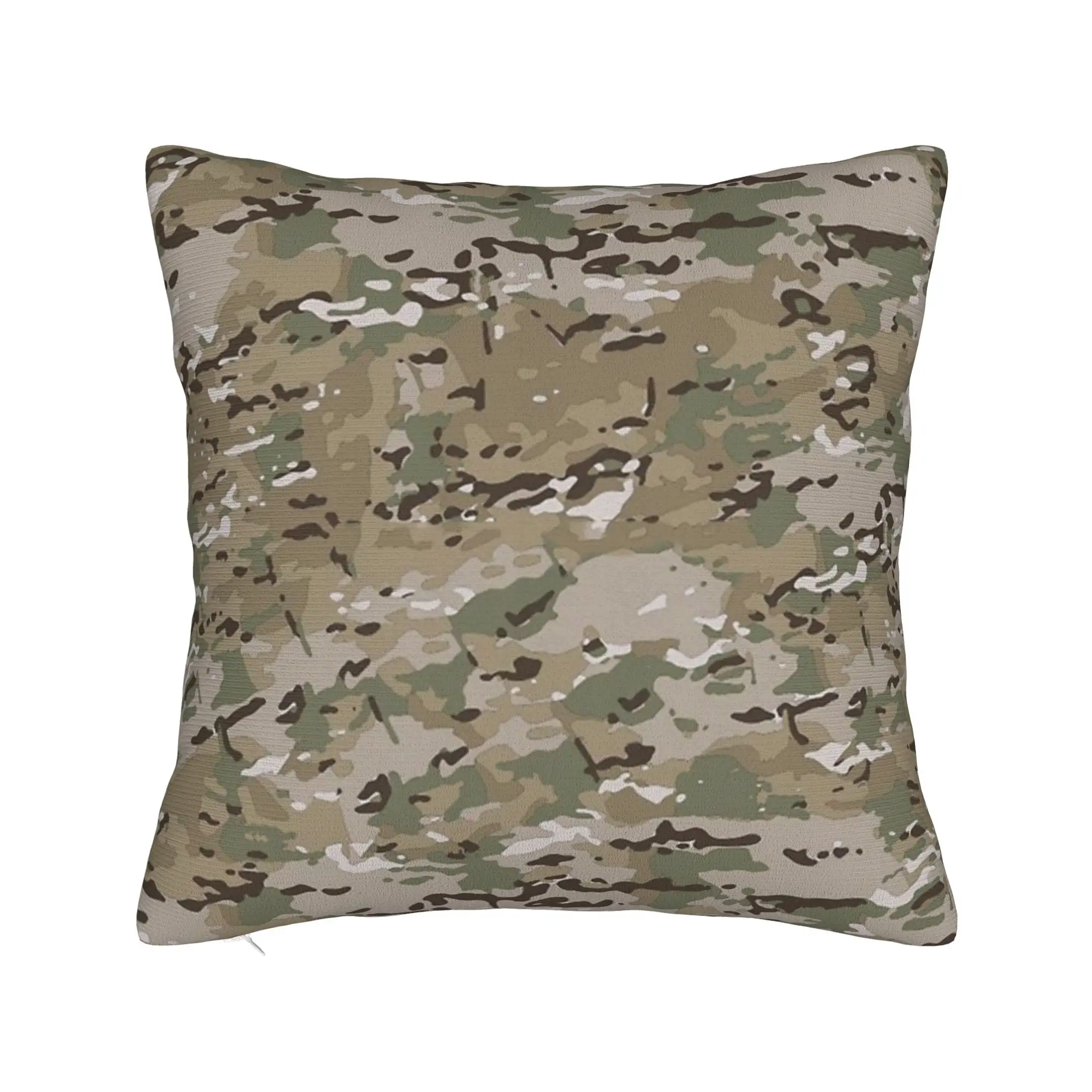 Federe per cuscini quadrate Multicam Camo in poliestere, fantasia mimetica militare, divertenti e decorative, 40x40 cm