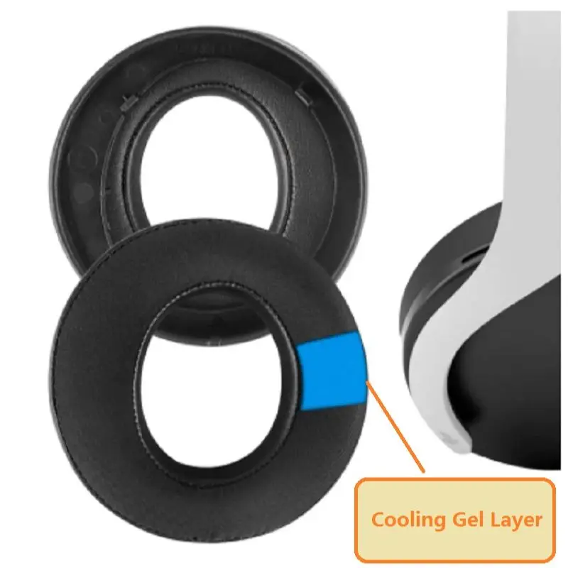 Upgrade Cooling Gel Ear pads For Sony PS5 Pluse 3D PlayStation5 wireless headphones replacement Earmuff Ear pillow Ear covers
